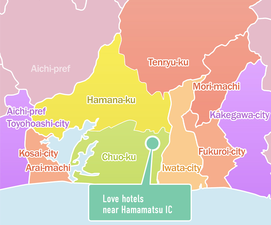 Japan Fetish Femdom Girls Club Hamamatsu店デリバリーマップ
